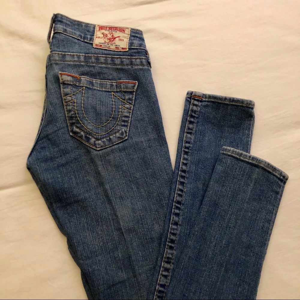 True Religion Stella Dark Wash Skinny Jeans